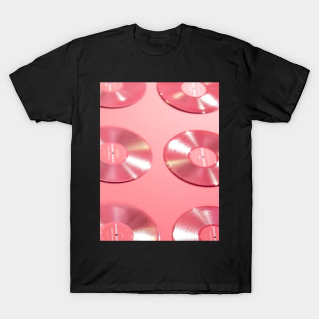 Pink Disco Music Album T-Shirt by fernandaffp